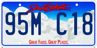 SD license plate 95MC18