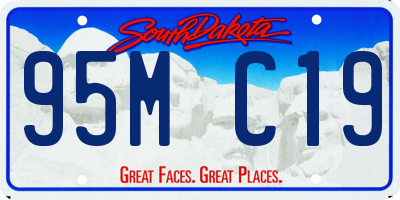 SD license plate 95MC19