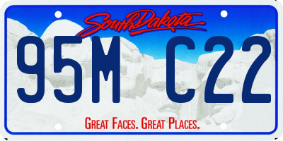 SD license plate 95MC22