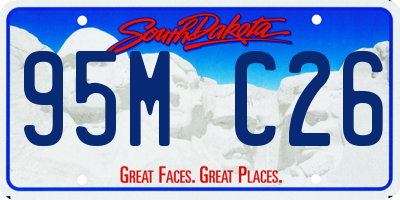 SD license plate 95MC26