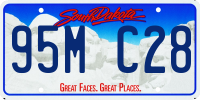 SD license plate 95MC28