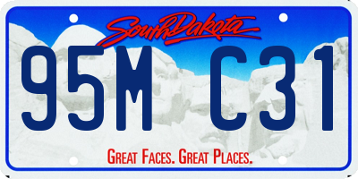 SD license plate 95MC31