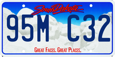 SD license plate 95MC32