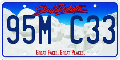 SD license plate 95MC33