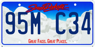 SD license plate 95MC34