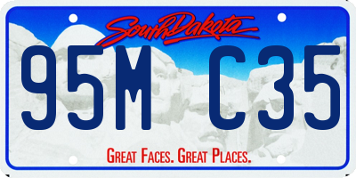 SD license plate 95MC35