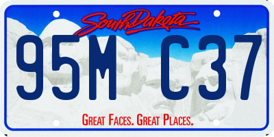 SD license plate 95MC37