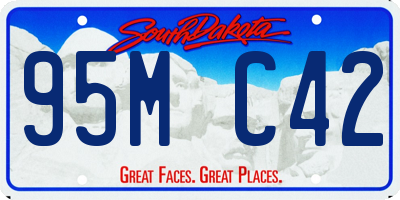SD license plate 95MC42