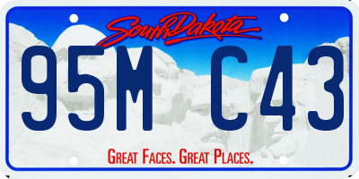 SD license plate 95MC43