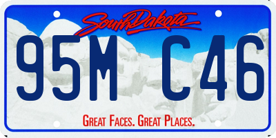 SD license plate 95MC46