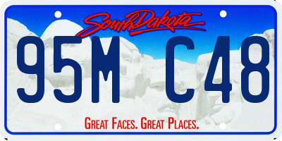 SD license plate 95MC48