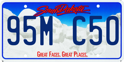 SD license plate 95MC50