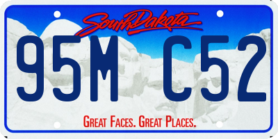 SD license plate 95MC52
