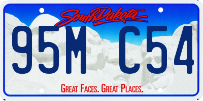 SD license plate 95MC54