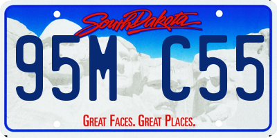 SD license plate 95MC55