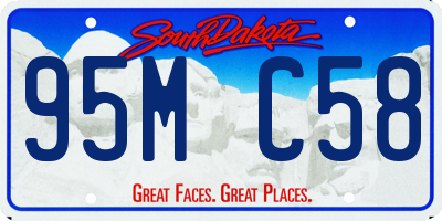 SD license plate 95MC58