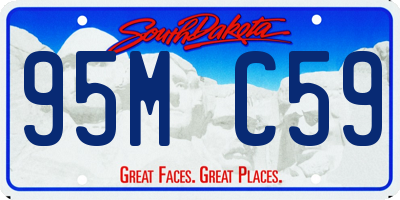 SD license plate 95MC59