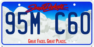 SD license plate 95MC60