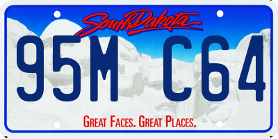 SD license plate 95MC64