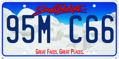 SD license plate 95MC66