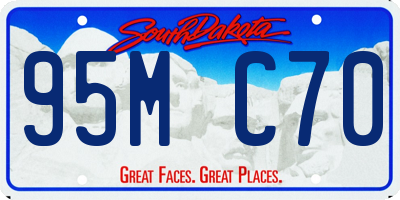 SD license plate 95MC70