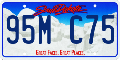 SD license plate 95MC75