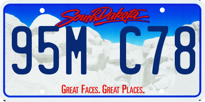 SD license plate 95MC78