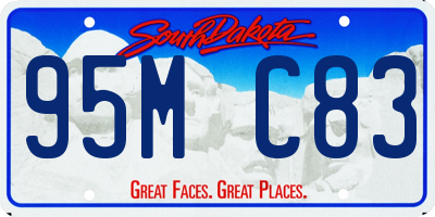 SD license plate 95MC83
