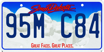 SD license plate 95MC84