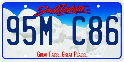 SD license plate 95MC86