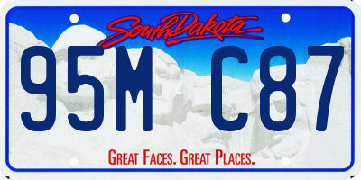 SD license plate 95MC87