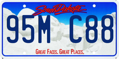 SD license plate 95MC88