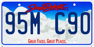 SD license plate 95MC90