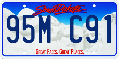 SD license plate 95MC91