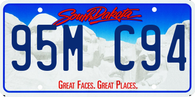 SD license plate 95MC94
