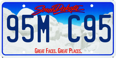 SD license plate 95MC95