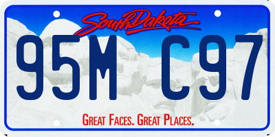 SD license plate 95MC97