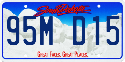 SD license plate 95MD15