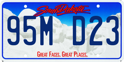 SD license plate 95MD23