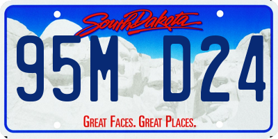SD license plate 95MD24