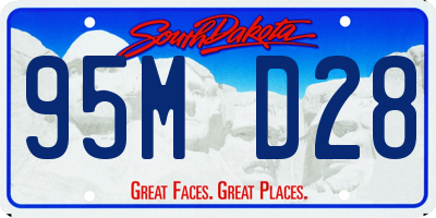 SD license plate 95MD28