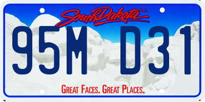 SD license plate 95MD31