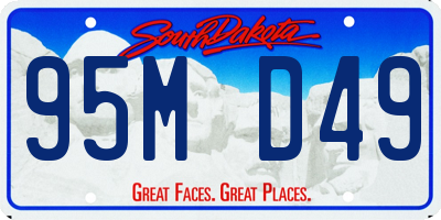 SD license plate 95MD49