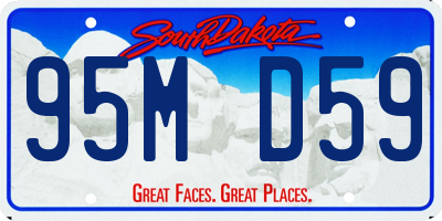 SD license plate 95MD59