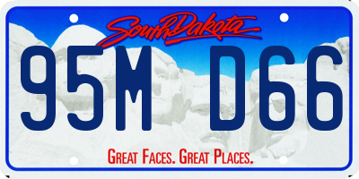 SD license plate 95MD66