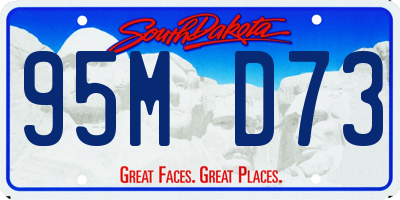 SD license plate 95MD73