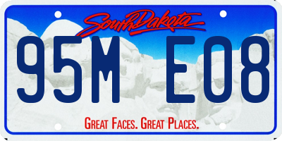 SD license plate 95ME08