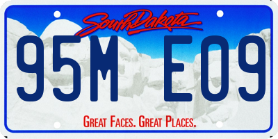 SD license plate 95ME09