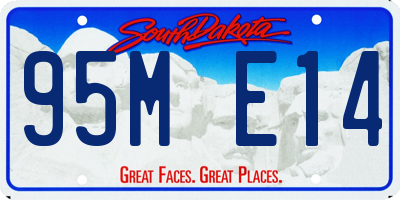 SD license plate 95ME14