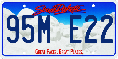 SD license plate 95ME22